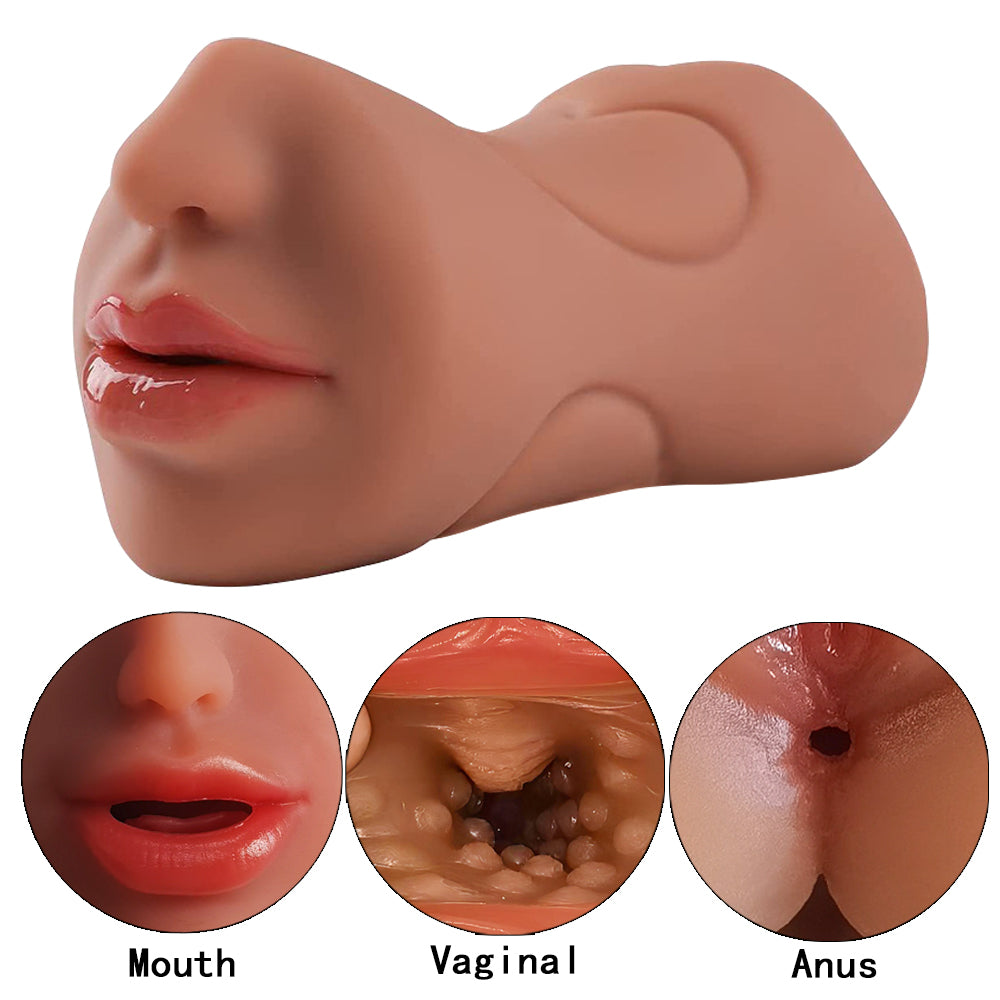 3 in 1 Male Masturbator Adult Sex Toys with Realistic, Men'S Pocket Stroker Toy