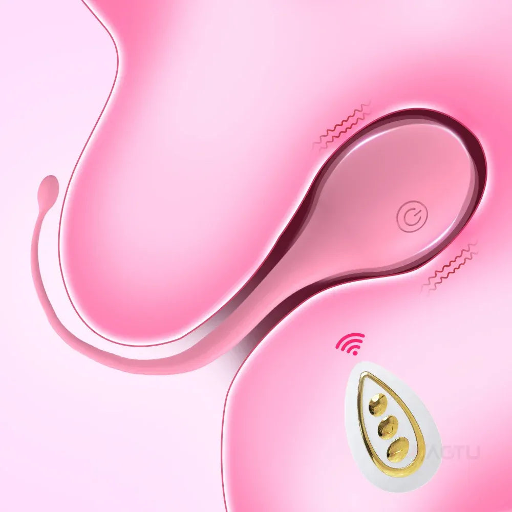 Remote Control Vibrating Love Egg for Women Stimulator G Spot Vibe Couples - Button Control